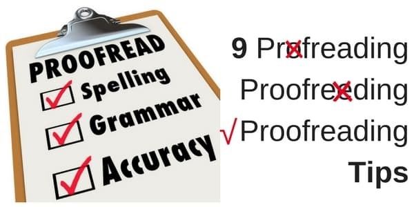 proofreading checklist